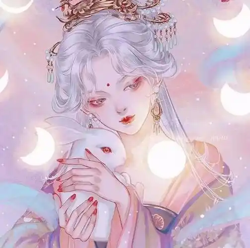 动漫女生头像超绝唯美的粉色系古风头像