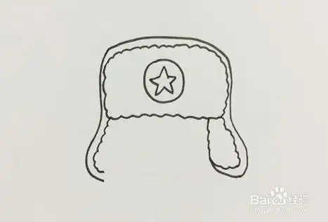 红军军帽简笔画-简笔画-369作文网