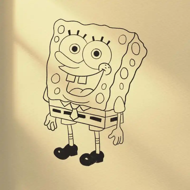 97简笔画 |海绵宝宝(内附步骤图) 61 一些小美好正在井然有序地