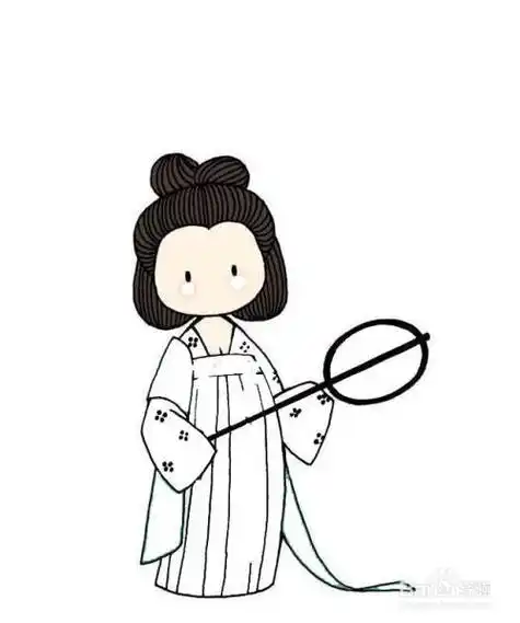 简笔画古风漫画图片简笔画古代美女儿童画怎么画古代美女简笔画好看