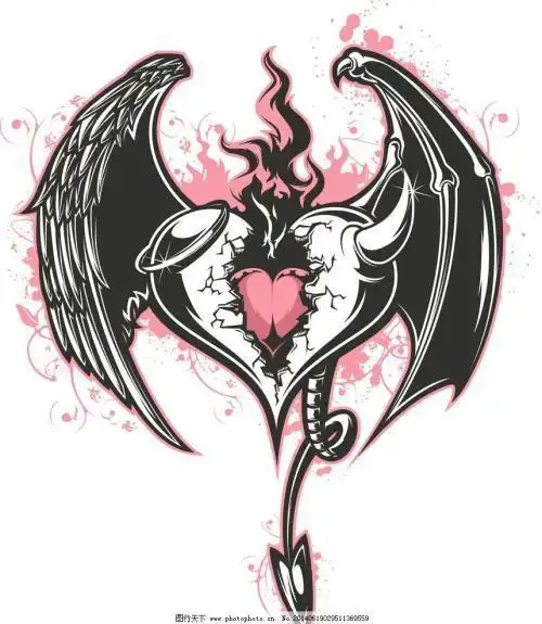 一半天使一半恶魔的手抄报手抄报简单又好看