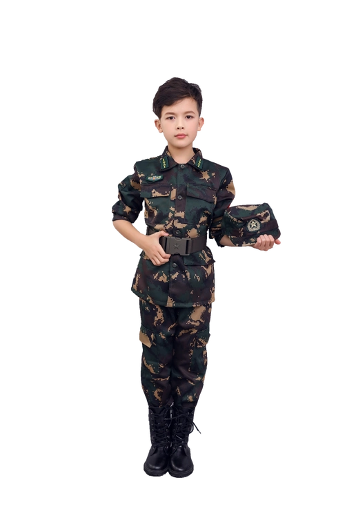 儿童迷彩服男童野战特种兵套装中小学生军训服军装短袖2018夏新款