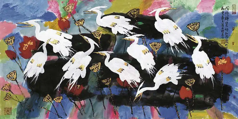 王挥春|国画大师,现当代重彩画"第一人"!