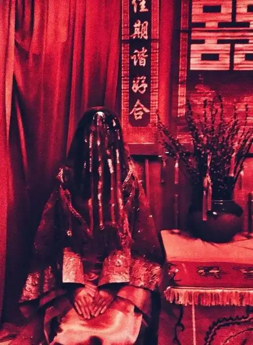在新婚之夜悬梁,死于洞房之中,身着嫁衣,红如血,凄厉非常,苏红含恨而