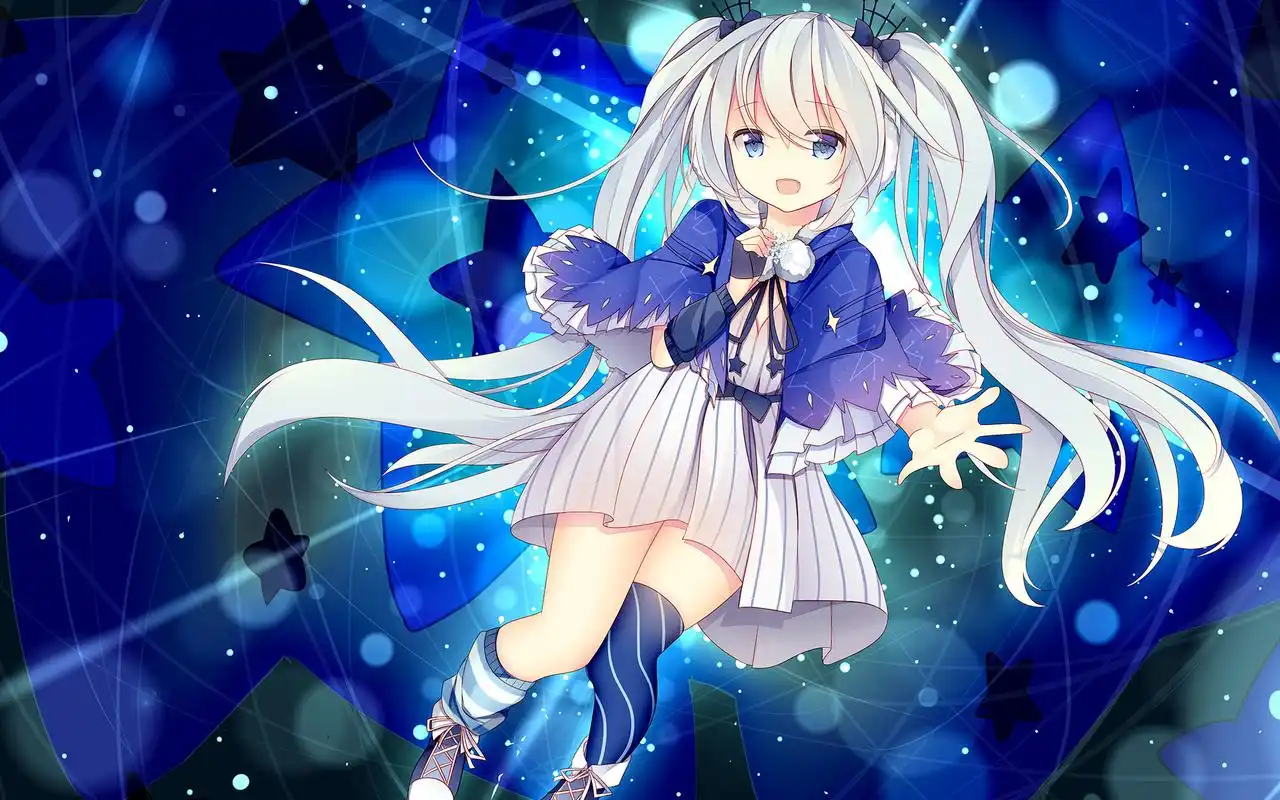 精致唯美动漫美女桌面壁纸