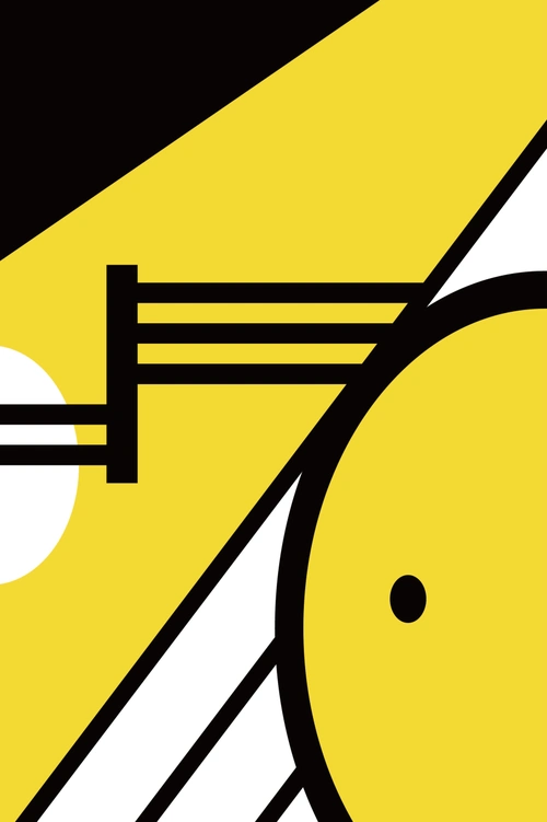 波普风简约几何撞色拼接海报背景图