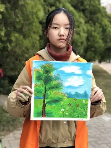 油画棒特色课程 , 植物园色彩写生