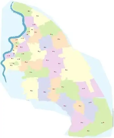 浦东新区各街镇社区事务受理服务中心位置示意图