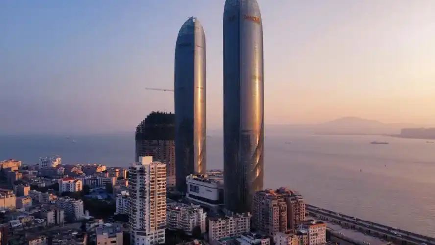 世茂双子塔沙坡尾中山路厦门无人机航拍