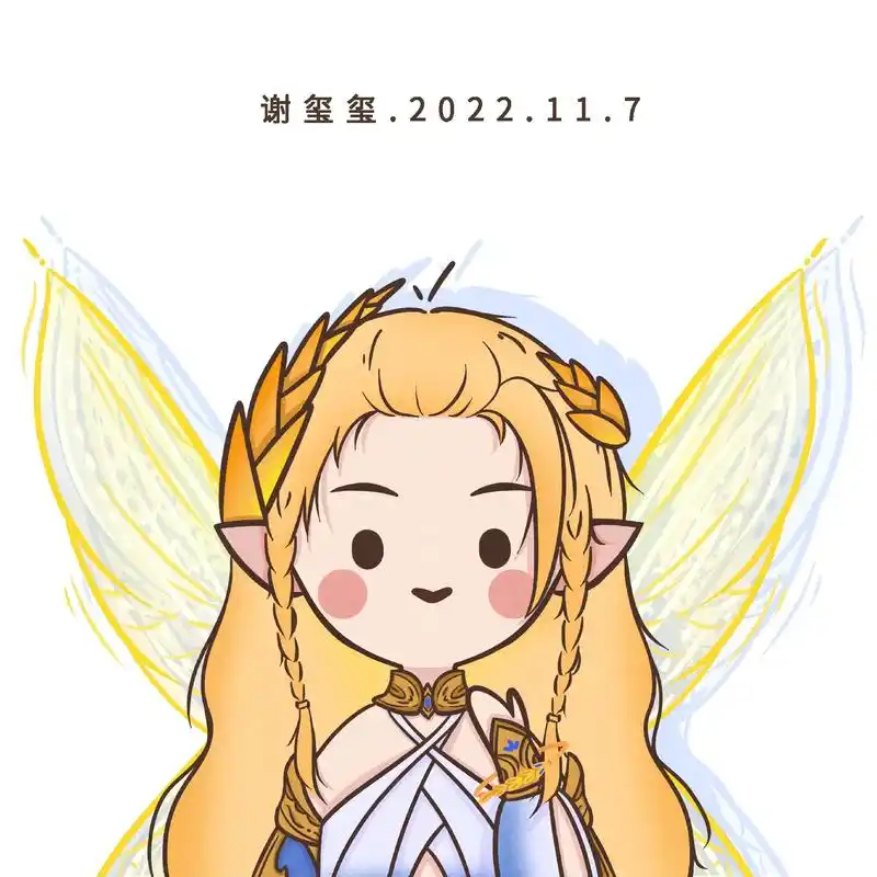 今天在练艾琳,那就画一个吧!#王者 #游戏日常 #头像约稿  - 抖音