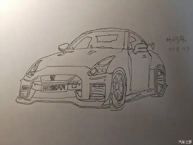 小学生画gtr希望给出建议谢谢