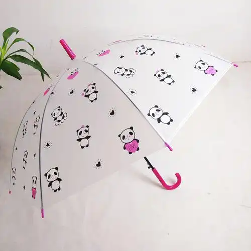 儿童雨伞可爱小清新晴雨伞学生伞卡通印刷伞半自动长柄伞礼品雨伞
