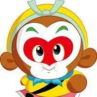 工笔绘画孙悟空头像