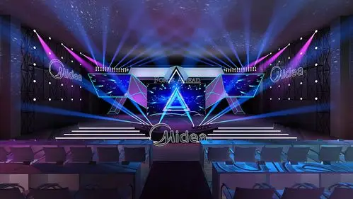 舞美舞台 活动路演 年会 发布会开业庆典 3d效果图设计