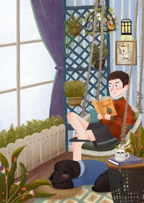 午后阳台惬意时光