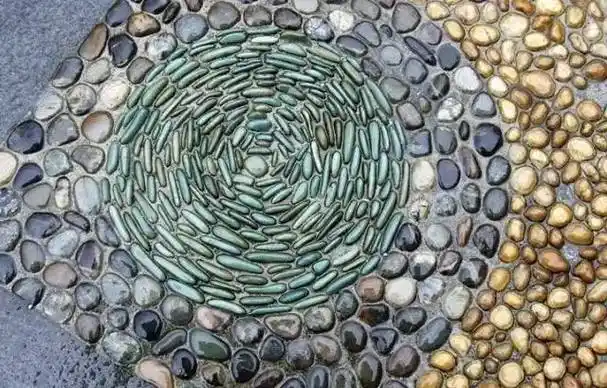 鹅卵石铺装,美的一塌糊涂!