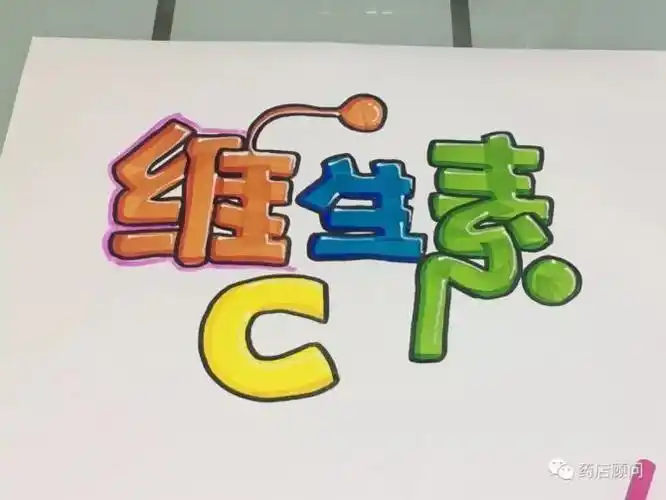 维生素c手绘pop流程