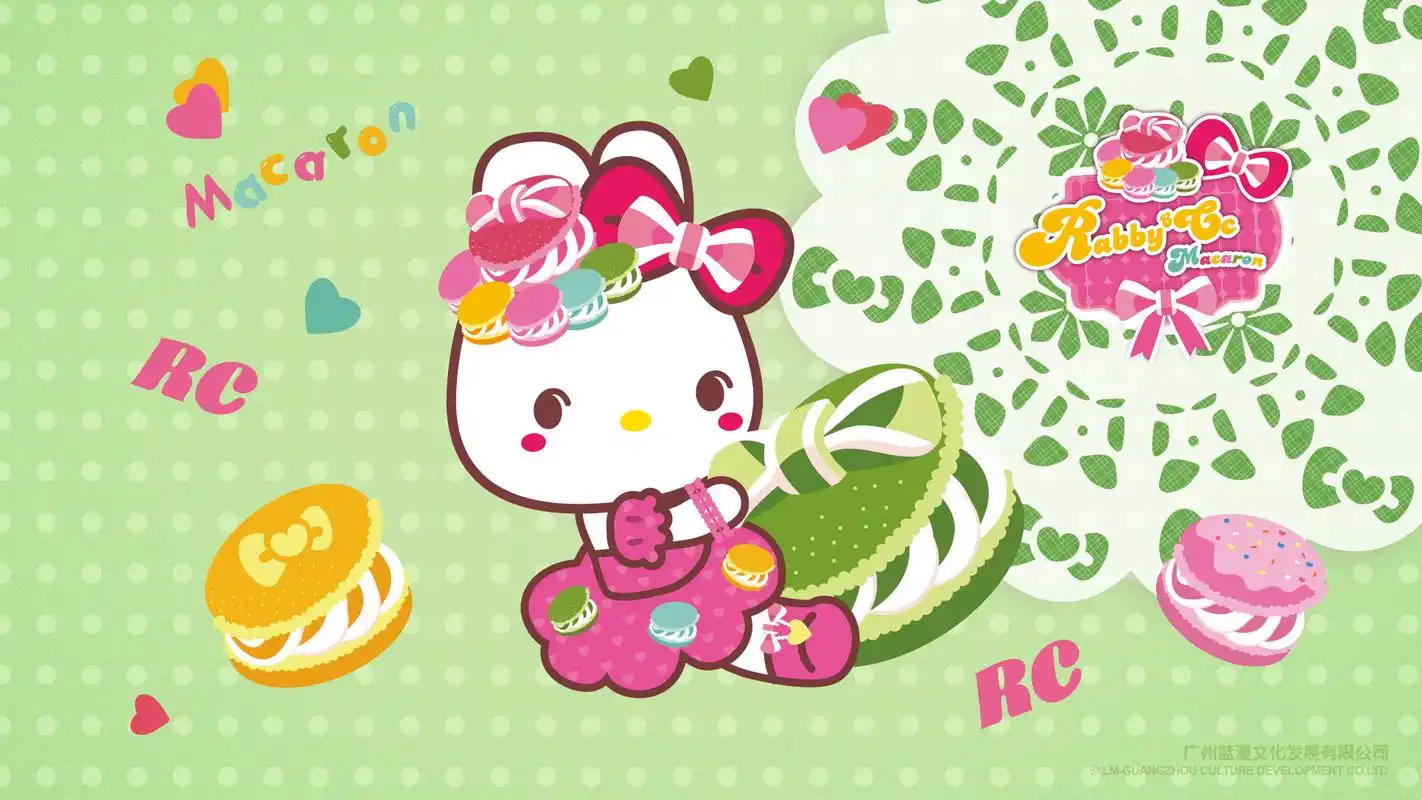 rabbycc卡罗马卡龙可爱卡通图片壁纸-卡通动漫-壁纸下载-美桌网
