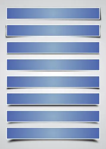 蓝色纸质横幅矢量素材