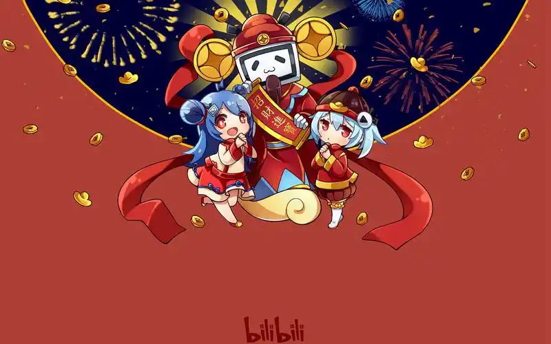 哔哩哔哩2233娘萌系治愈桌面壁纸