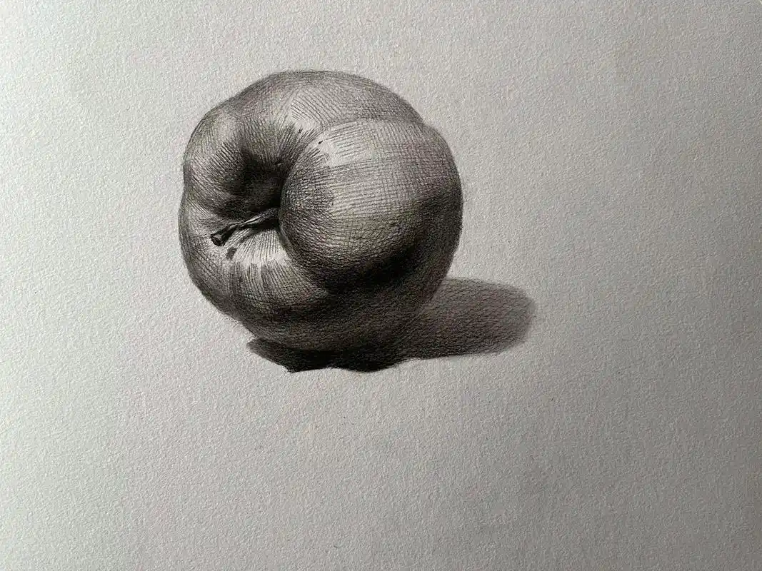 素描苹果步骤图来一张#素 - 抖音