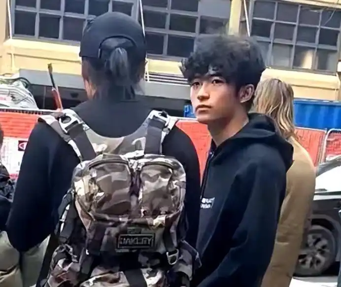 港媒曝谢霆锋与大儿子近照,lucas一头卷发太帅,父子俩气质相似