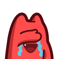 魔鬼猫表情-哭笑不得