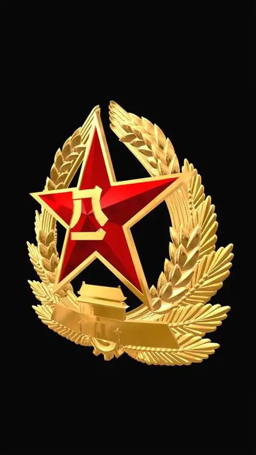 八一建军节军徽手机壁纸图片