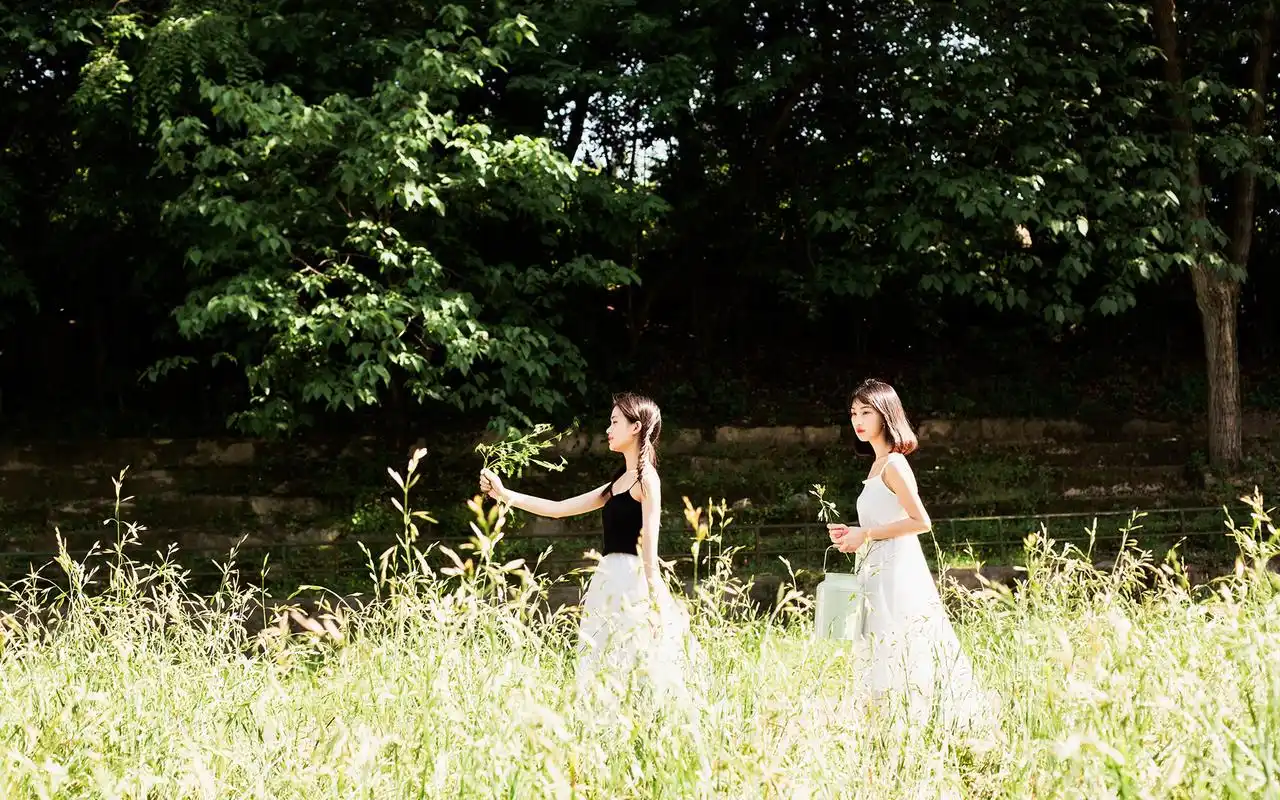 小清新闺蜜写真图片桌面壁纸