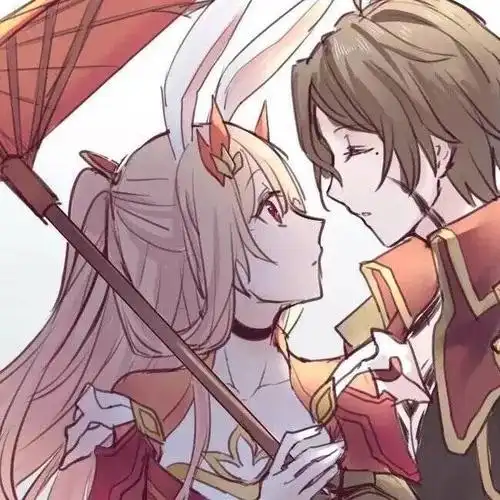 吕布和貂蝉的情侣头像一人一半