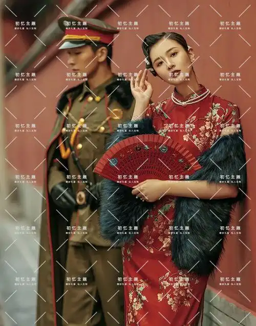 影楼情侣军装民国婚纱拍照主题少帅老九门军阀旗袍