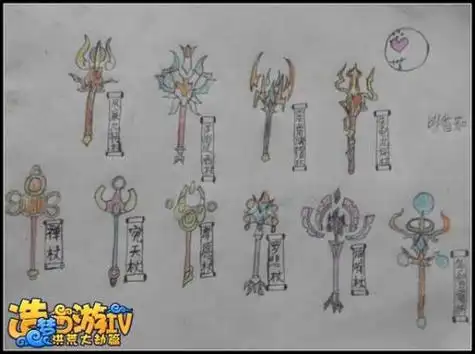 唐僧兵器简笔画