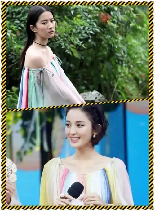 神仙姐姐也撞衫,刘亦菲,古力娜扎穿同款,时尚还是看气质