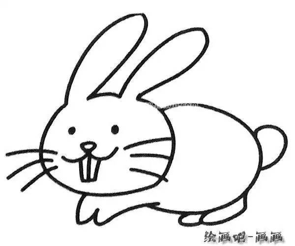 可爱的小兔子简笔画图片大全酷比网-绘画-学画画网