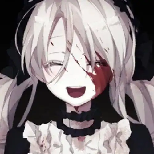 动漫头像 | 暗黑系黑白丧丧头像,喜欢这个调调