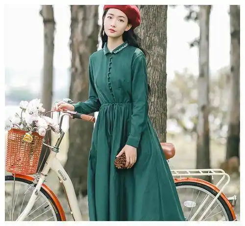 小清新最适合的风格,自然灵动的森女系,穿出浑然天成的美感