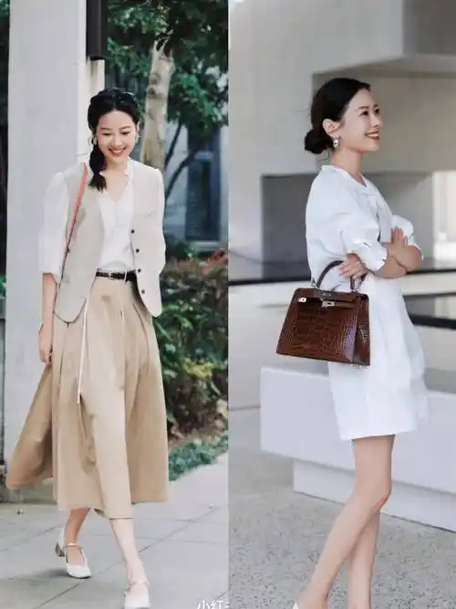 可"一键复制"的早秋穿搭,时髦大方显气质,更适合三四十岁女人 _时尚