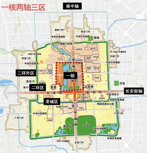 《北京城市规划条例》正式实施:一核两轴三区,东西城合并规划即将露面