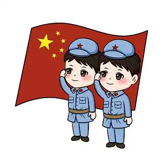 号手绘卡通插画93943102红军八路军士兵战士先锋矢量黑白人物剪影4
