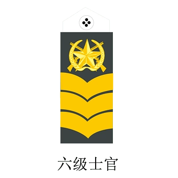 军队六级士官矢量肩章