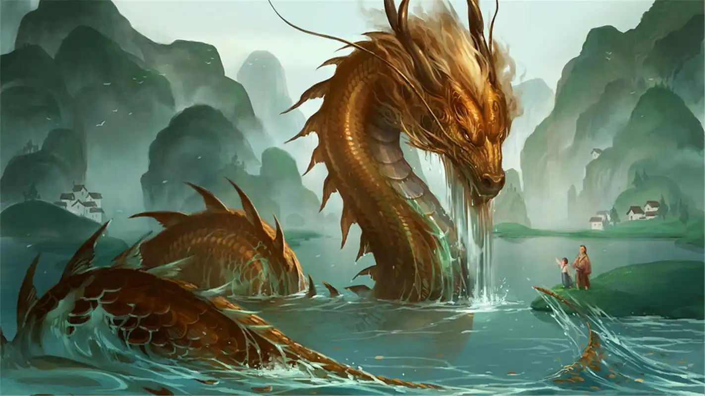 龙是上古时期的神兽,百鳞之长和海中霸主.