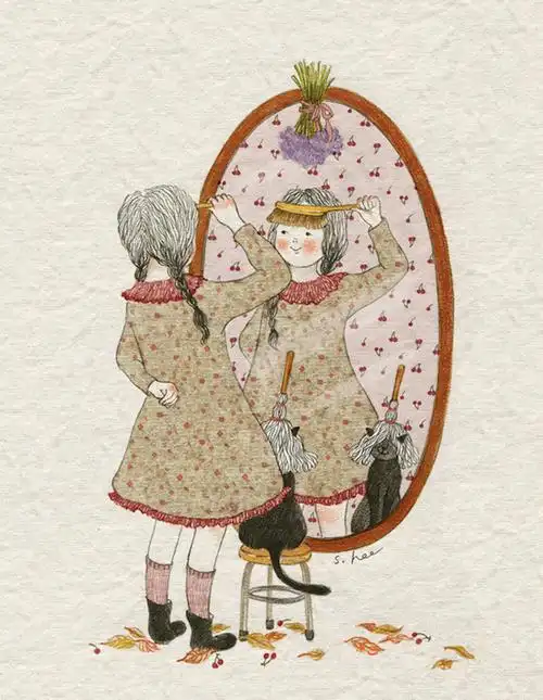 治愈系手绘小清新插画图片每一张图片都有故事