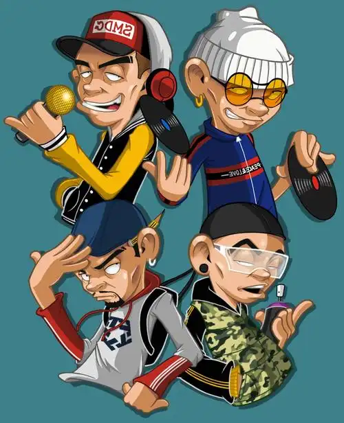 hiphop四大元素|动漫|单幅漫画|samione_原创作品-站酷zcool