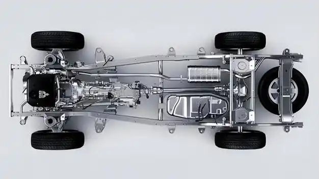 其特点是没有一般理解的"底盘";普通汽车爱好者对于底盘的理解很简单