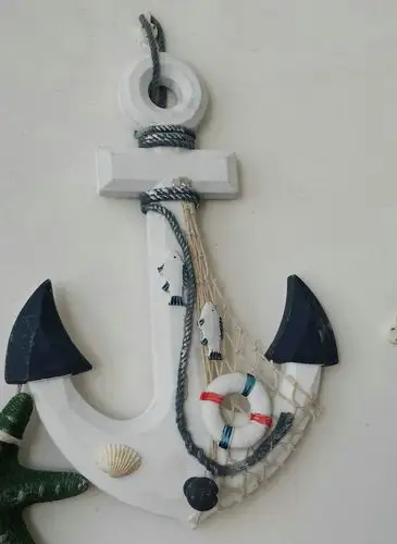 船锚创意礼品家居酒吧装饰 创意墙壁挂33公分锚 地中海风格船锚