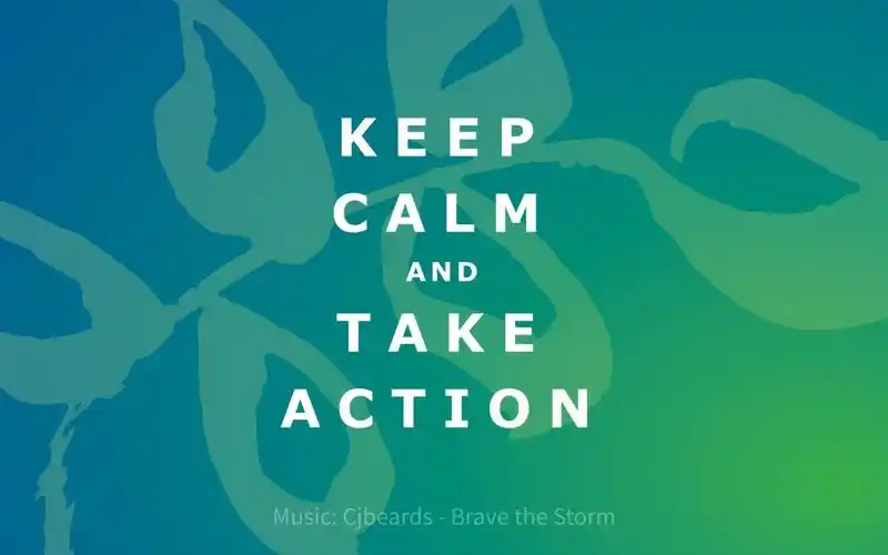 keep calm and take action