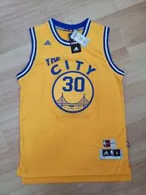 金州勇士队斯蒂芬库里复古球衣.恭喜小学生取得第四个总冠军.