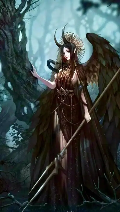 cg原画插画教程:诡异暗黑系动漫二次元美少女暗黑系风格冷冰冰的动漫