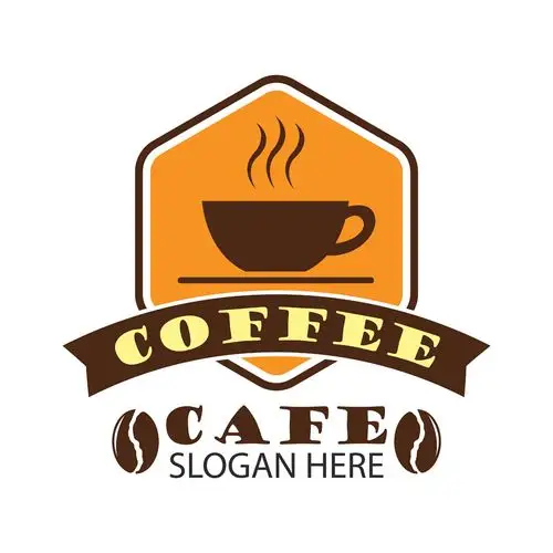 收藏 关键词:六边形咖啡杯标志图片下载,个性创意标志,logo设计,创意