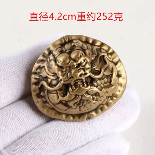 款实心黄铜手把件健身球手把球一对工艺制品 一个核桃直径4cm重约252g